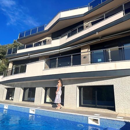 Villa De Lujo Con Vistas Al Mar Y Piscina Privada Santa Susanna Exterior photo